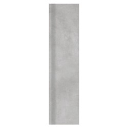Nowa Gala Miradror MR12 jasnoszary płytka gresowa stopnica frezowana 119,7x29,7x0,85cm