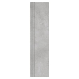 Nowa Gala Miradror MR12 jasnoszary płytka gresowa stopnica frezowana 119,7x29,7x0,85cm