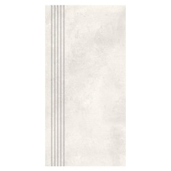 Nowa Gala Mirador 01 biały płytka gresowa stopnica frezowana 59,7x29,7cm