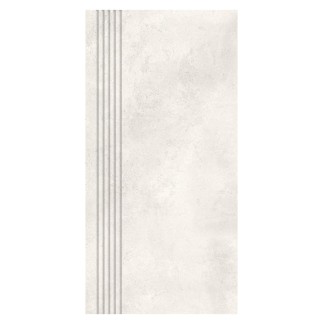 Nowa Gala Mirador 01 biały płytka gresowa stopnica frezowana 59,7x29,7cm