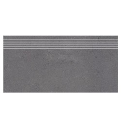 Nowa Gala Neotec grey płytka gresowa stopnica frezowana 29,7x59,7x0,85cm