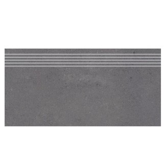 Nowa Gala Neotec grey płytka gresowa stopnica frezowana 29,7x59,7x0,85cm