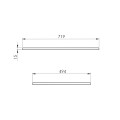 Elita blat marmur 70/49,4/1,5cm. czarny mat