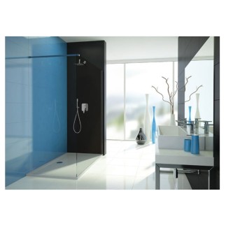 Sanplast Walk-in P/TX5B 90 szkło ze wzorem profil biały