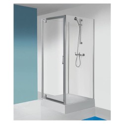 Sanplast Ścianka kabiny prysznicowej SSO/TX5B 100 szkło transparentne profil srebrny