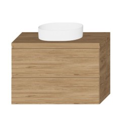 Widax Pera szafka podwieszana z blatem dąb silver jack 90cm