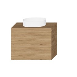 Widax Pera szafka podwieszana z blatem dąb silver jack 80cm