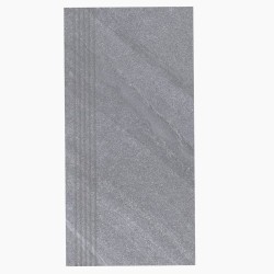 Nowa gala Stonehenge HS 12 stopnica płytka gresowa frezowana szara mat 29,7x59,7x0,85cm