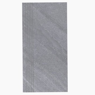 Nowa gala Stonehenge HS 12 stopnica płytka gresowa frezowana szara mat 29,7x59,7x0,85cm