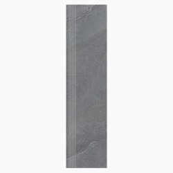 Nowa Gala Stonehenge SH 13 Ciemnoszary płytka gresowa stopnica lappato  29,7x119,7x0,85 cm