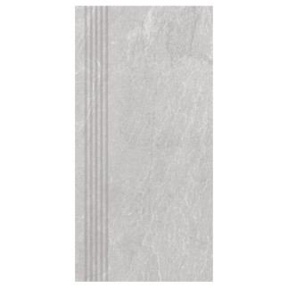 Nowa Gala Tioga TG 12 szary płytka gresowa stopnica półpoler 59,7x29,7x0,85cm