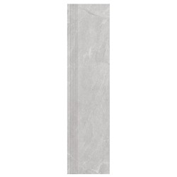 Nowa Gala Tioga TG 12 szary płytka gresowa stopnica frezowana 119,7x29,7x0,85cm