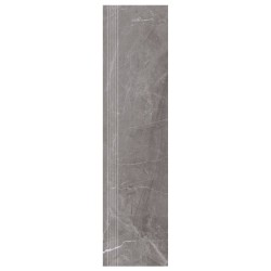 Nowa Gala TG 13 ciemny szary płytka gresowa stopnica frezowana  119,7x29,7x0,85cm