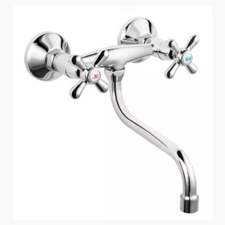 Ferro Retro New chrom bateria zlewozmywakowa ścienna