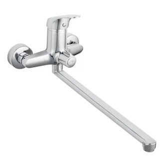 Ferro Ferro One bateria ścienna umywalkowo- wannowa z przełącznikiem natrysku chrom