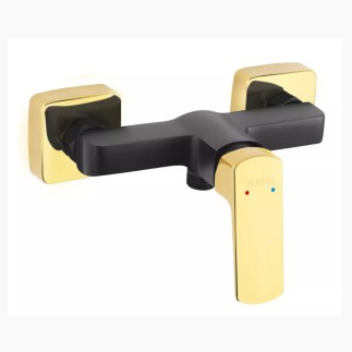 Ferro Vitto bateria natryskowa bez natrysku verdeline czarna/złota