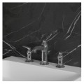 Omnires Art Deco bateria umywalkowa 3-otworowa chrom - aranżacja