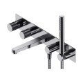 Omnires Contour bateria wannowa podtynkowa chrom