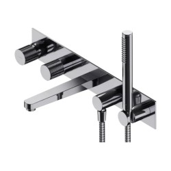 Omnires Contour bateria wannowa podtynkowa chrom
