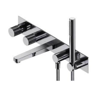 Omnires Contour bateria wannowa podtynkowa chrom