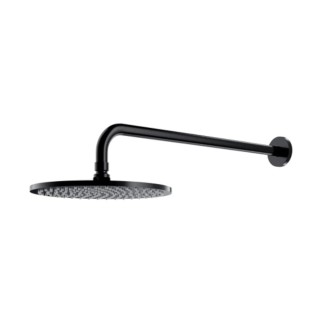 Omnires głowica natryskowa okragła 25cm z ramieniem ściennym czarna