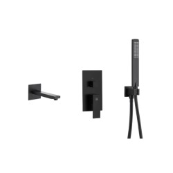 Kfa Logon zestaw wannowy podtynkowy bateria 3-funkcyjna black.