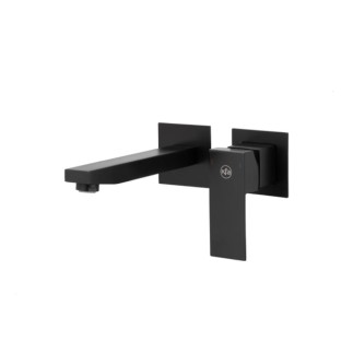Kfa Logon bateria umywalkowa podtynkowa  ścienna black