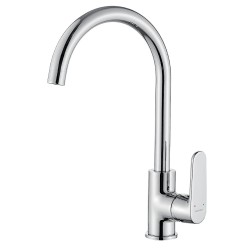 Kuchinox Dima batyeria zlewozmywakowa stojąca z wylewką U 188 mm chrom