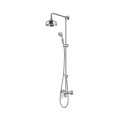 Omnires Art Deco system prysznicowy natynkowy chrom