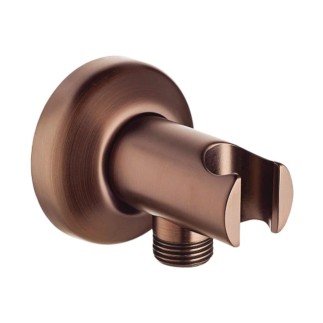 Omnires  Art  Deco przyłącze kątowe z uchwytem punktowym 6,5cm miedź antyczna