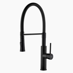 Kuchinox Shire bateria zlewozmywakowa stojąca z wylewką U czarna