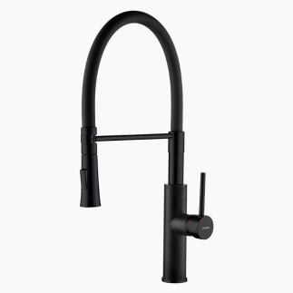 Kuchinox Shire bateria zlewozmywakowa stojąca z wylewką U czarna