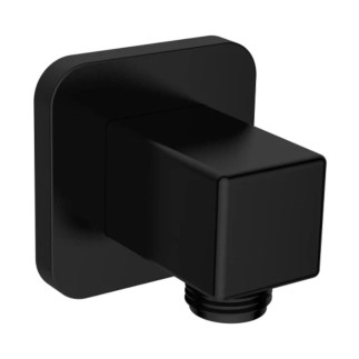 Omnires Omnires przyłącze kątowe kwadratowe 6cm czarne