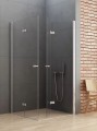 New Trendy New Soleo kabina prysznicowa kwadratowa  z podwójnymi drzwiami składanymi 90x90 cm.