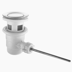 Kuchinox Korek spustowy z odcięciem odpływu z przelewem O G 1?4" chrom