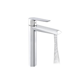 Valvex Quasar bateria umywalkowa stojąca nablatowa wysoka z perlatorem mikado chrom