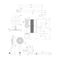 Omnires Y system prysznicowy podtynkowy termostatyczny chrom
