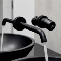 Laveo Pretto bateria umywalkowa podtynkowa czarna