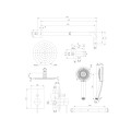 Omnires Y system prysznicowy podtynkowy chrom