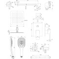 Omnires Slide  natryskowy system podtynkowy chrom
