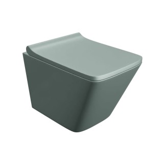 Lavita Lago Grey miska WC wisząca bezkołnierzowa z deską wolnoopadającą