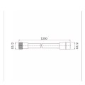 Omnires wąż prysznicowy 125 cm chrom