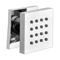 Omnires Omnires dysza boczna kwadratowa 6cm chrom