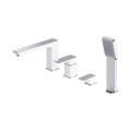 Omnires Parma bateria wannowa 4-otworowa chrom/biały