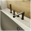 Laveo Pretto bateria wannowa 4-otworowa grafitt