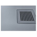 New Trendy Mori brodzik konglomeratowy prostokątny szary 120x80x3,5cm
