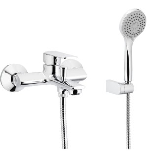 Kfa Agat bateria wannowa z zestawem natryskowym chrom