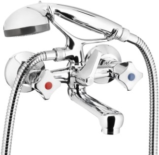 Kfa Standard bateria wannowa z kompletem natryskowym chrom