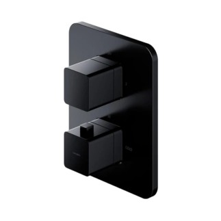 Omnires Parma bateria termostatyczna prysznicowo-wannowa podtynkowa czarny mat