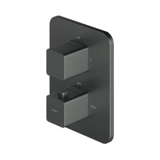 Omnires Parma bateria termostatyczna prysznicowo-wannowa podtynkowa grafit